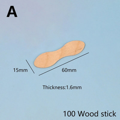 50/100 vnt medinių ledų lazdelės naminių plokščių pudingo pudingo pyrago degustacijos šaukštas medinių amatų lazdelių priedai