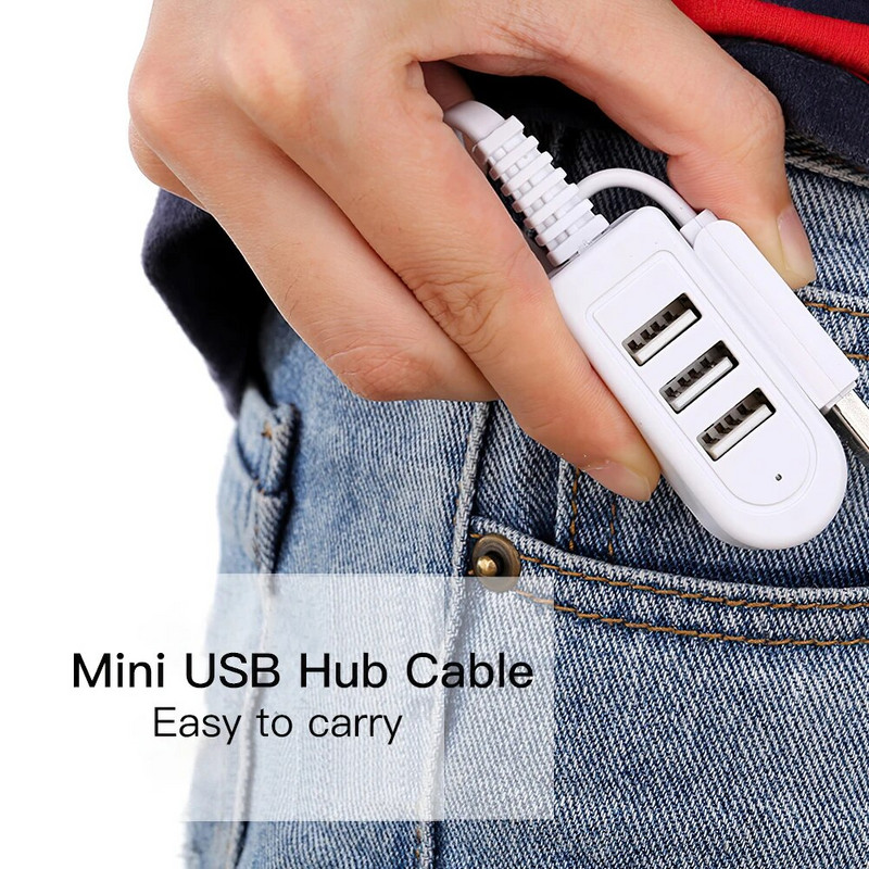 Többfunkciós Hub Usb 2.0 Hub Socket 3 Port Usb2.0 Laptop Notebookhoz Univerzális USB Splitter Adatátvitel nem támogatott