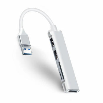 3 Θύρες USB 3.0 Card Reader HUB USB C type c Splitter Mini 2 σε 1 Cardreader για SD TF Micro SD για Windows Vist