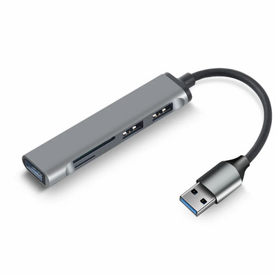 3-portový USB 3.0 rozbočovač s čítačkou kariet, USB C typu C, rozbočovač, mini 2 v 1 čítačka kariet pre SD, TF, Micro SD pre Windows Vista