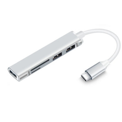 3-portový USB 3.0 rozbočovač s čítačkou kariet, USB C typu C, rozbočovač, mini 2 v 1 čítačka kariet pre SD, TF, Micro SD pre Windows Vista