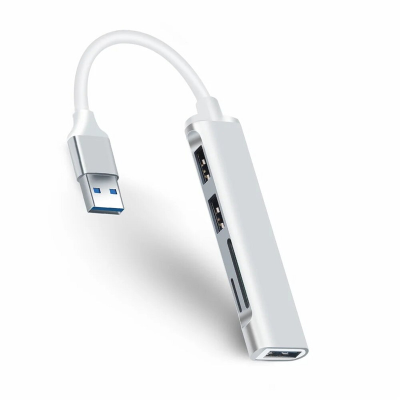 3-portový USB 3.0 rozbočovač s čítačkou kariet, USB C typu C, rozbočovač, mini 2 v 1 čítačka kariet pre SD, TF, Micro SD pre Windows Vista