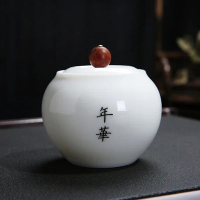 Prijenosni zatvoreni spremnik za pohranu od visokog bijelog porculana za putovanja, zrna kave, čaj, slatkiši, keksi, prekrivene kuhinjske boce za pohranu