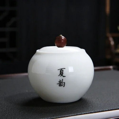 Prijenosni zatvoreni spremnik za pohranu od visokog bijelog porculana za putovanja, zrna kave, čaj, slatkiši, keksi, prekrivene kuhinjske boce za pohranu