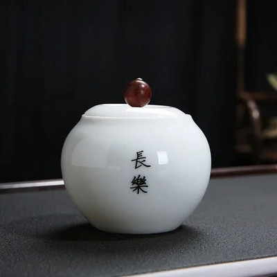 Prijenosni zatvoreni spremnik za pohranu od visokog bijelog porculana za putovanja, zrna kave, čaj, slatkiši, keksi, prekrivene kuhinjske boce za pohranu