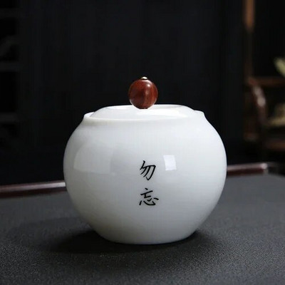 Prijenosni zatvoreni spremnik za pohranu od visokog bijelog porculana za putovanja, zrna kave, čaj, slatkiši, keksi, prekrivene kuhinjske boce za pohranu