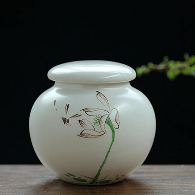 9,2x8,7 cm maža keraminė arbatos skardinė, tepalas, milteliai, sandari skardinė, Pu`er juodoji arbata, žalioji arbata, sandari skardinė