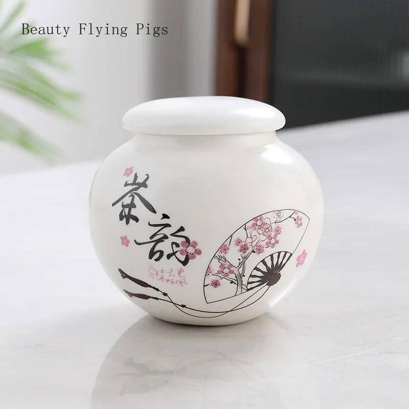 9,2x8,7 cm maža keraminė arbatos skardinė, tepalas, milteliai, sandari skardinė, Pu`er juodoji arbata, žalioji arbata, sandari skardinė