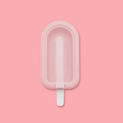 Nauja „pasidaryk pats“ silikoninių ledų formavimo forma su PP dangteliu ir lipdukais Virtuvės priedai „Lovely Heart“ ledų formavimo mašina