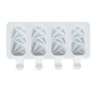 DIY kalup za sladoled s 4 rupe, više stilova, geometrijske linije, kalup za čokoladna peciva, ručno rađeni kalupi za hranu, aparat za led, kuhinjski dodaci