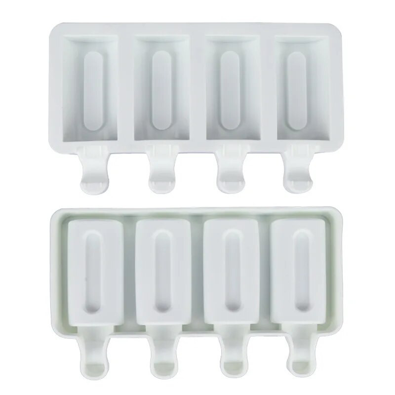 DIY kalup za sladoled s 4 rupe, više stilova, geometrijske linije, kalup za čokoladna peciva, ručno rađeni kalupi za hranu, aparat za led, kuhinjski dodaci