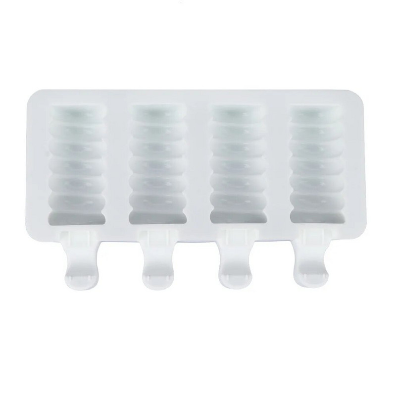 DIY kalup za sladoled s 4 rupe, više stilova, geometrijske linije, kalup za čokoladna peciva, ručno rađeni kalupi za hranu, aparat za led, kuhinjski dodaci