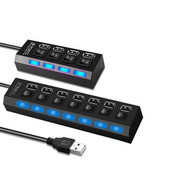 USB hub 3.0 hub USB elosztó 4/7 portos több USB hub 2.0 Hab tápadapter bővítő számítógép tartozékok kapcsoló USB otthoni használatra