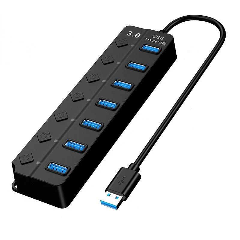 USB hub 3.0 hub USB elosztó 4/7 portos több USB hub 2.0 Hab tápadapter bővítő számítógép tartozékok kapcsoló USB otthoni használatra