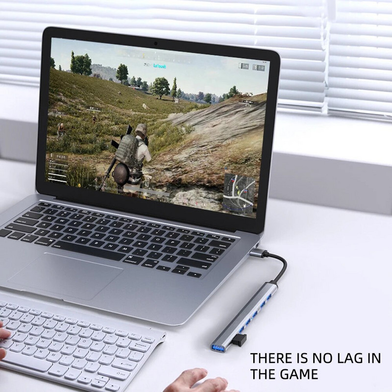 7 in 1 USB C HUB 3.0 USB HUB 2.0 Type C HUB Konverteris Type C Skirstytojas 4/7 Port Multi OTG Adapter Macbook Pro 13 15 Air Pro