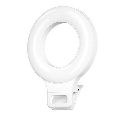 Įkraunamas 60 LED asmenukių žiedo šviesos segtukas, skirtas iPhone mobiliajam telefonui, nešiojamam kompiuteriui, planšetiniam kompiuteriui užpildyti nešiojamą žiedinį vaizdo fotografavimo lempą