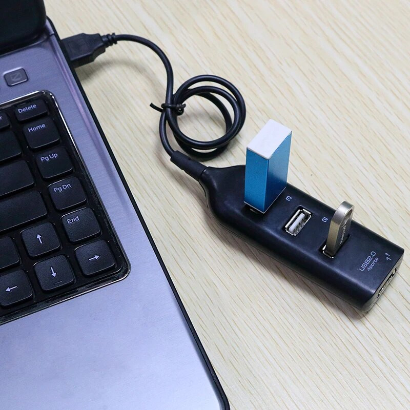 USB-jaotur USB 2.0 jaotur USB-jaotur USB-pikendusjaotur 4-pordiga USB2.0-muunduri pikenduskaabli liidese dokk arvuti sülearvuti lauaarvuti jaoks