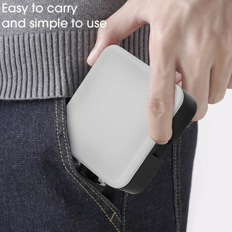 Mini LED asmenukės šviestuvas su žiedu, skirtu iPhone Samsung iPad nešiojamajam kompiuteriui, blykstės užpildymo lemputės vaizdo įrašų nuotraukų žiedinio žibinto fotografijos lempa