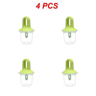 1–4 vnt. mažų ledų formelių ledų rutuliukų gaminimo aparatas aguonėlių formelės Kūdikių vaisių kokteilių ledų formelės Naminiai ledų formelės