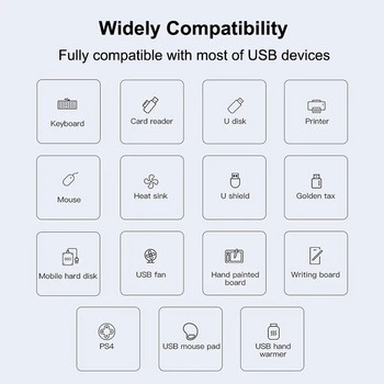 4-портов мулти сплитер USB 3.0 хъб USB хъб тип C адаптер за докинг станция OTG тип C хъб за компютър Xiaomi Huawei Macbook Pro USB 2.0