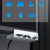 4 prievadų USB 3.0 koncentratorius su maitinimo šaltiniu USB3.0 skirstytuvo adapteris spaustuko tipo kelių skirstytuvų 5G didelės spartos duomenų perdavimas nešiojamam kompiuteriui