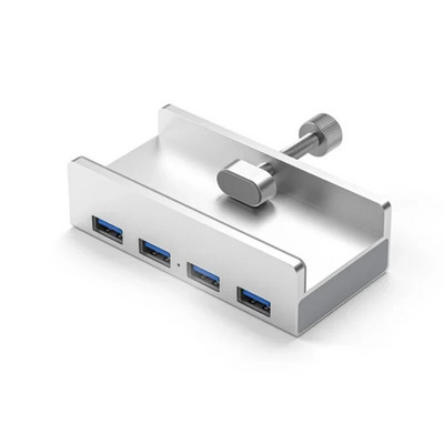 4 prievadų USB 3.0 koncentratorius su maitinimo šaltiniu USB3.0 skirstytuvo adapteris spaustuko tipo kelių skirstytuvų 5G didelės spartos duomenų perdavimas nešiojamam kompiuteriui