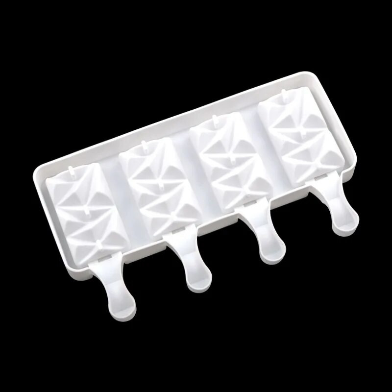 Ledų formelės silikoninės popsicle formelės vasarai pasidaryk „pasidaryk pats“ naminis ledo kubelių padėklas „Ice Pop Block“ šaldiklis vaisių sulčių desertų gaminimo įrankis