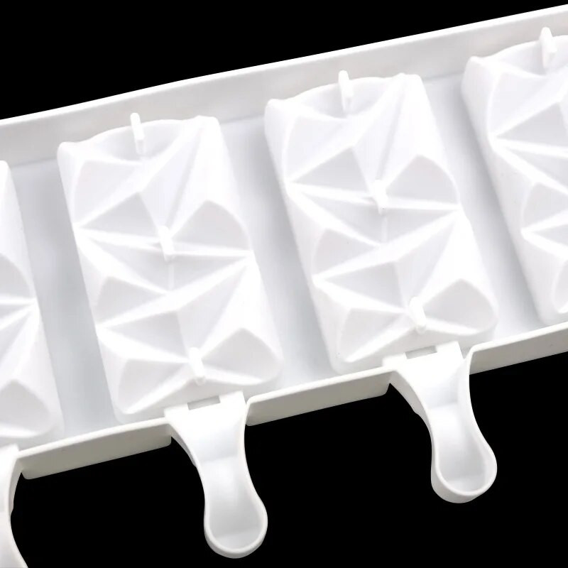 Ledų formelės silikoninės popsicle formelės vasarai pasidaryk „pasidaryk pats“ naminis ledo kubelių padėklas „Ice Pop Block“ šaldiklis vaisių sulčių desertų gaminimo įrankis