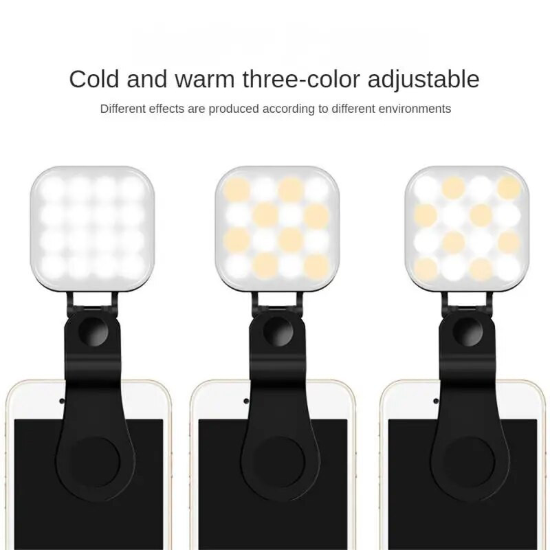 Beauty Fill Light 1,5 W Nešiojama trijų pavarų ryškumo daugiafunkcė patogi buitinė elektronika asmenukės grožio lempa 5v