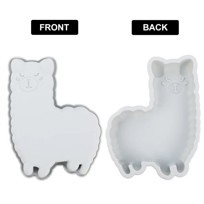 2 vnt. Silikono pyrago keptuvė Alpakos formos torto formelės ne keptuvės deserto formos Duonos formelės Brownie formavimo įrankiai Virtuvės valgomojo baro reikmenys