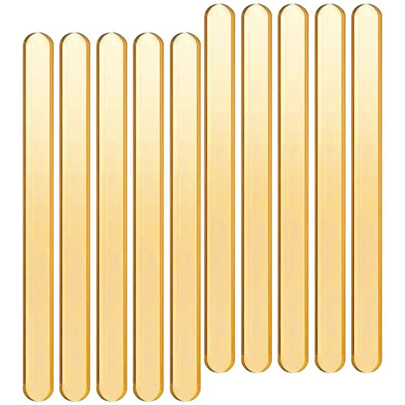 Ακρυλικό ραβδί παγωτό μπαστούνια παγωτού επαναχρησιμοποιήσιμα ξυλάκια για κέικ χρυσό καθρέφτη Μπαστούνια παγωτού ακρυλικό ραβδί Τούρτα για το σπίτι