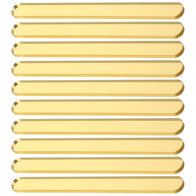 Ακρυλικό ραβδί παγωτό μπαστούνια παγωτού επαναχρησιμοποιήσιμα ξυλάκια για κέικ χρυσό καθρέφτη Μπαστούνια παγωτού ακρυλικό ραβδί Τούρτα για το σπίτι