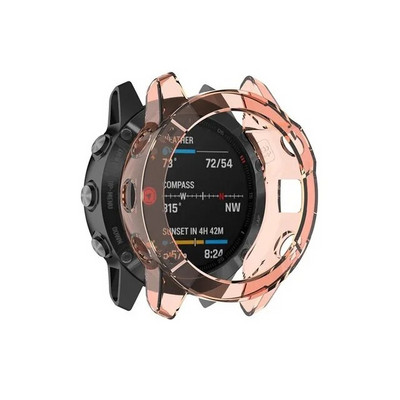 Pentru Garmin Fenix 6 Pro 6S 6X Pro Moale Crystal Clear TPU Husă de protecție Cadru Accesorii pentru ceas inteligent Fenix6 Fenix6X Shell