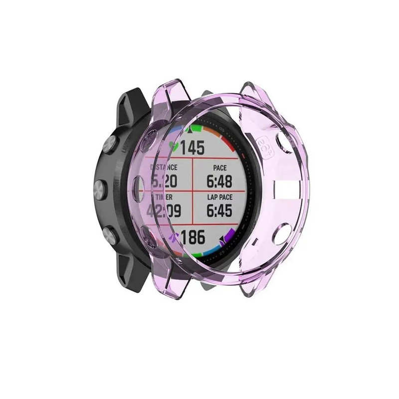 Pentru Garmin Fenix 6 Pro 6S 6X Pro Moale Crystal Clear TPU Husă de protecție Cadru Accesorii pentru ceas inteligent Fenix6 Fenix6X Shell