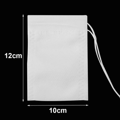 50 vnt. vienkartiniai arbatos maišeliai Tušti kvapnūs arbatos maišeliai Neaustiniai arbatos filtrų maišeliai su virvele Heal Seal arbatos maišeliai Virtuvės reikmenys