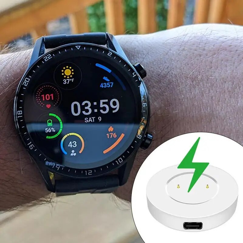 „Huawei Watch GT / GT2“ / „Honor Watch Magic 2“ belaidžio USB greito įkrovimo kabelio pagrindo magnetinio laikrodžio įkroviklio doko įkroviklis