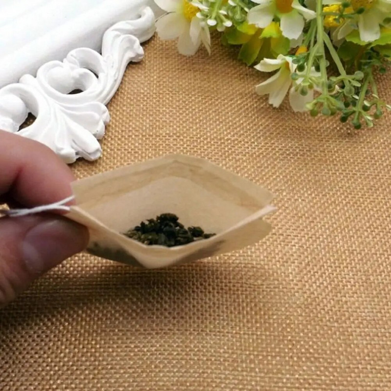 Vienreizlietojami aromātiski garšaugu savilkšanas aukliņas infūzijas blīvējums Filtra tējas maisiņi Filtrpapīra tējas maisiņi