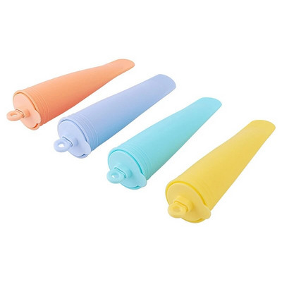 4 bucăți forme din silicon pentru palete de gheață Forme pentru palete de gheață Mașină de fabricat jeleu de ciocolată Forme gratuite pentru înghețată pentru făcut în casă