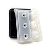 Ledo kubelių silikono kubelių formavimo formelės pyrago pudingo šokolado formelės, kurias lengva išimti 2 dydžių ledo padėklai su dangteliu