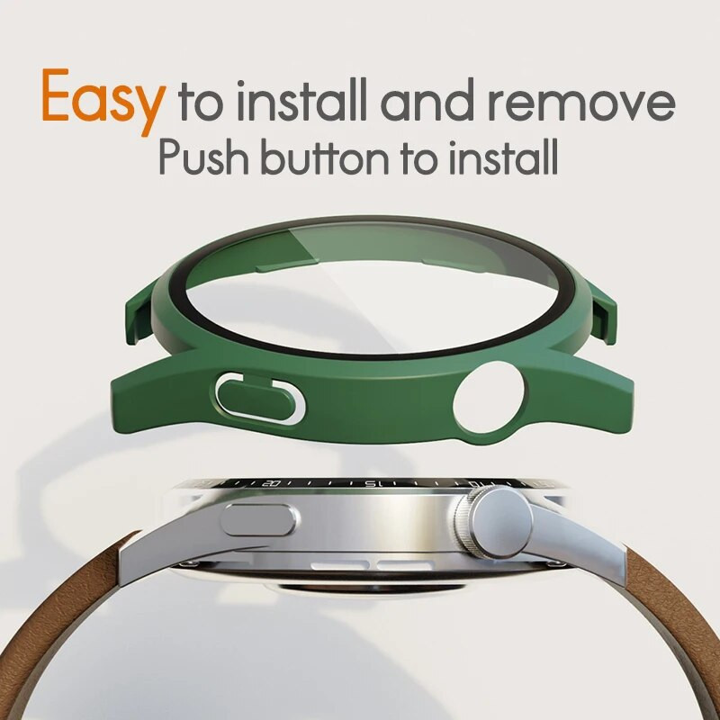 Sticlă PC+Husă pentru ceas Huawei GT 4 3 GT 2 E 41 mm 42 43 46 48mm band Watch GT3 Pro Watch 3 Protector ecran husă bara de protecție