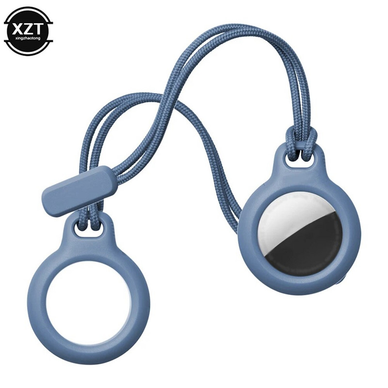 Saugus laikiklis su dirželiu Apple Airtag dėklui Apsauginis dangtelis Buferio sekimo priedai Nebraižomas raktų pakabukas Oro žymų dėklas