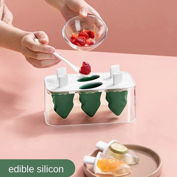 Промоция! Лятна нова креативна форма за сладолед с малко дърво с шест решетки Силиконова форма за сладолед за храна