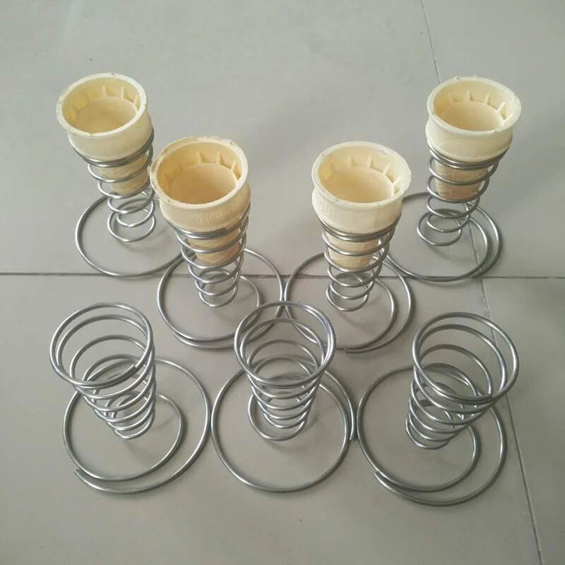 1 vnt. kūgio laikiklio stovas, ledų lentynėlė prancūziškų keptų vaflių vyniotiniai kūgiai metaliniai krepšeliai, kepti rankomis, patiekiami iš plieno nerūdijančios picos