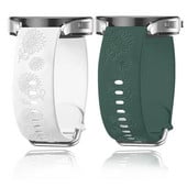 Χαραγμένο Floral Band για Samsung Galaxy Watch 6/4/classic/5/pro/3/Active 2 Bracelet Silicone Huawei GT3 GT4 Pro 20mm Watch Band