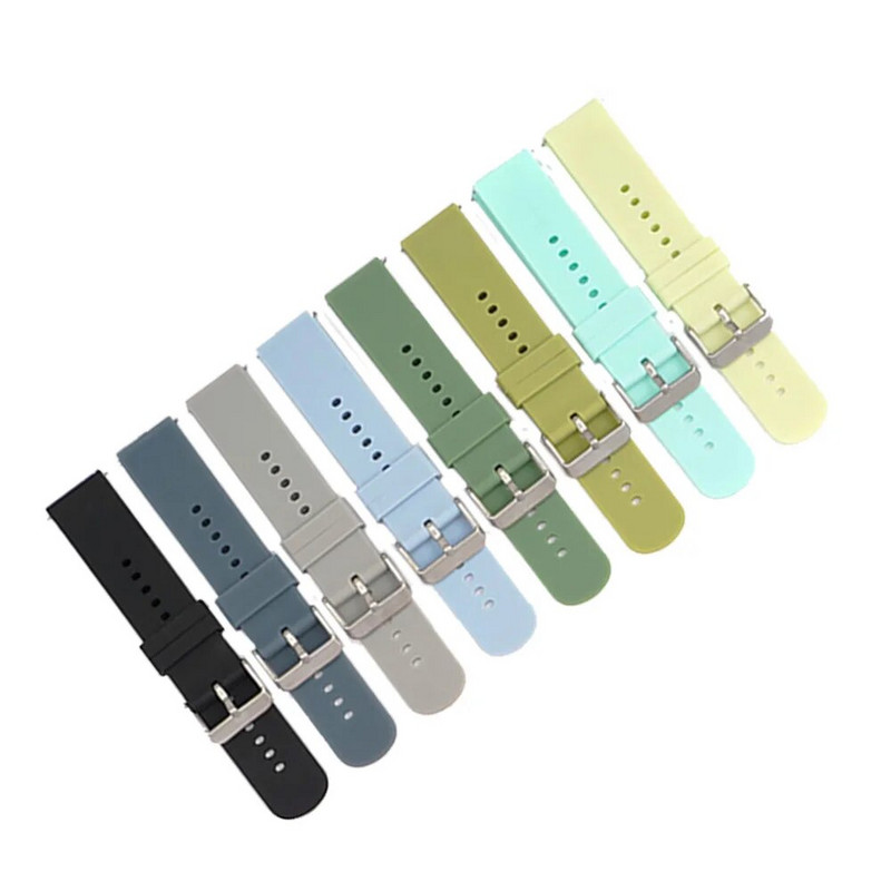 20 mm silikona siksniņa Huami Amazfit GTS 2 Mini sporta aprocei Xiaomi Amazfit Bip S/Bip Lite /Bip 2/GTR 42mm/Bip 1S /GTS 2