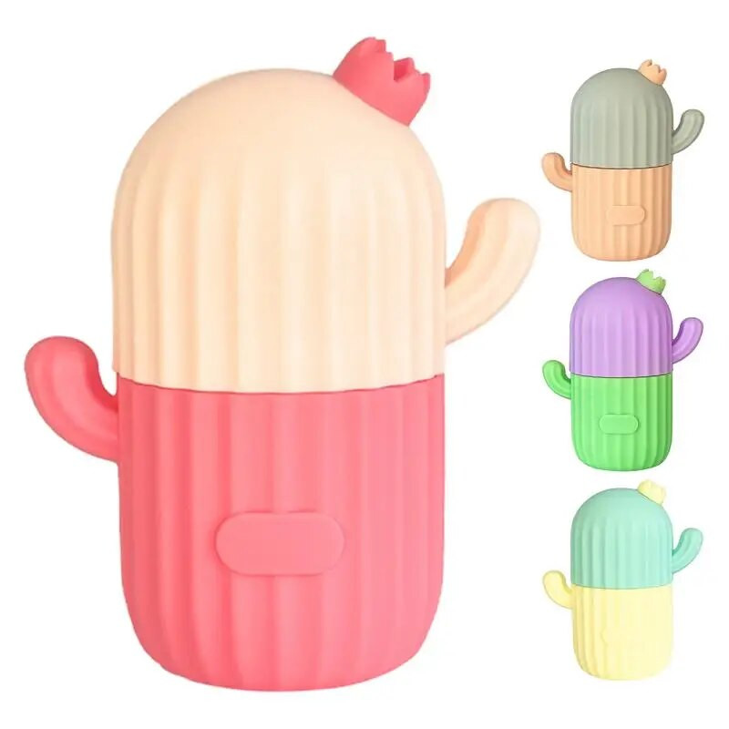 Sejas ledus kubiņu veidne Silikona saldējošs skaistums pietūkums sejas masētājs Mitrinoša mazgājama glazūra