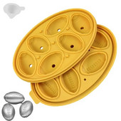 Viskija ledus bumbiņu veidņu ledus kubiņu paplātes ar vākiem 6 dobuma silikona ledus saldētava Love šīs ovālās ledus veidņu saldētavas ledus bumbiņu paplātes