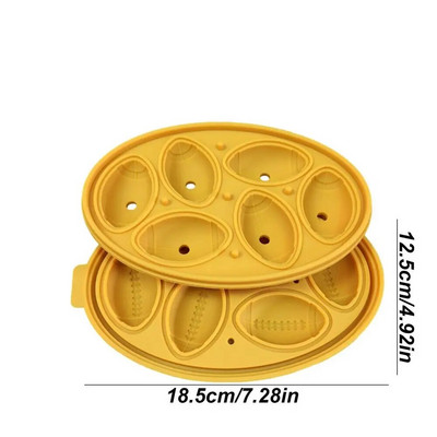 Viskija ledus bumbiņu veidņu ledus kubiņu paplātes ar vākiem 6 dobuma silikona ledus saldētava Love šīs ovālās ledus veidņu saldētavas ledus bumbiņu paplātes