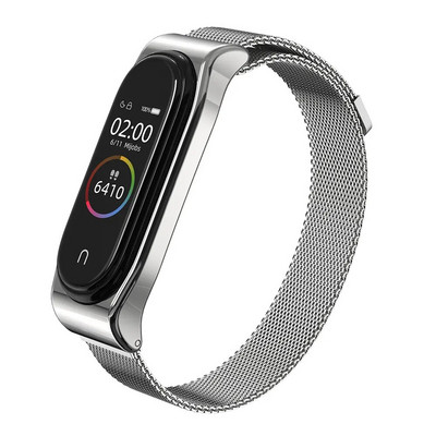 Dirželis, skirtas Mi Band 5 6 7 8 Metalinė Milanese apyrankė ant Mi Band 4 apyrankė Mi Band 6 Mi Band 3 dirželis Xiaomi Miband 5 4 8