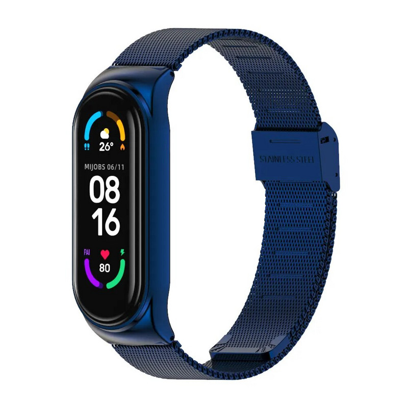 Dirželis, skirtas Mi Band 5 6 7 8 Metalinė Milanese apyrankė ant Mi Band 4 apyrankė Mi Band 6 Mi Band 3 dirželis Xiaomi Miband 5 4 8